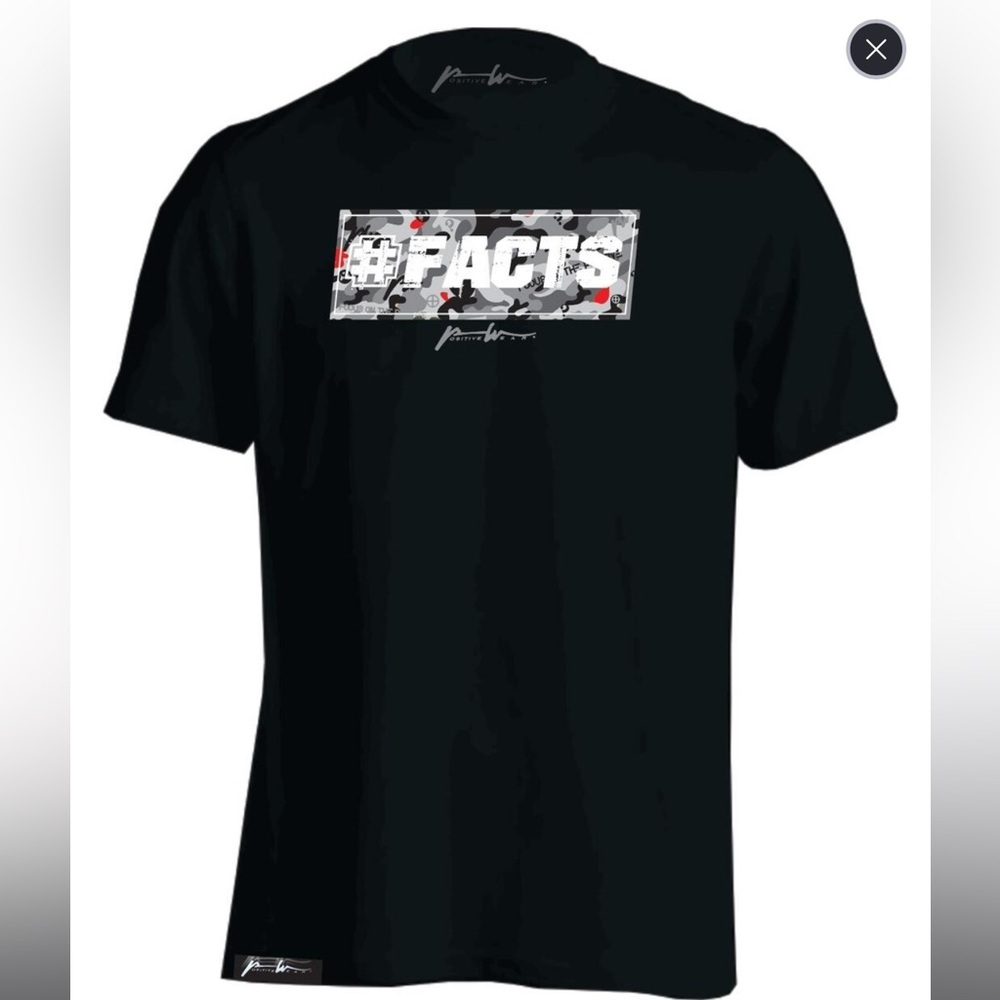 Positive Wear Mens Black T-Shirt Designer